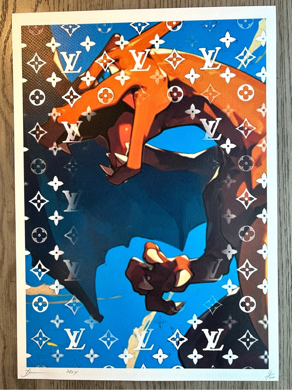 DEATH NYC Charizard LV Art Print